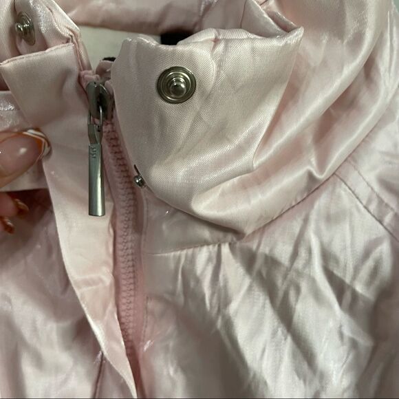 Revolve NILS iridescent Pink Ski Jacket Puffer Coat - Picture 15 of 16